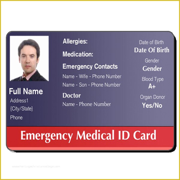 Free Employee Badge Template Of Medical Id Cards Healthcare Hospital Badge