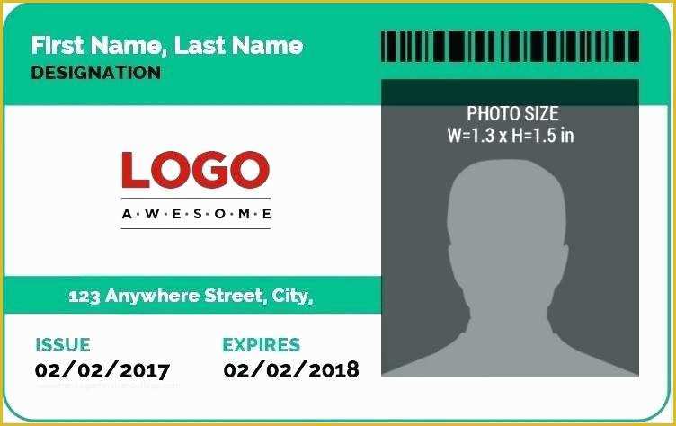 Free Employee Badge Template Of Student Id Card Template Word Ms Word Id Badge