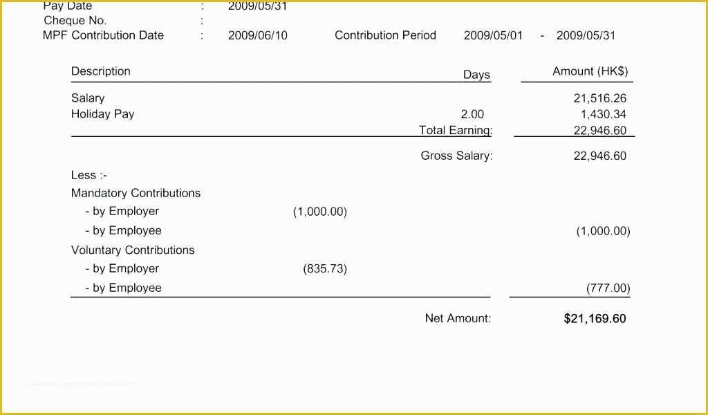 Free Employee Earnings Statement Template Of 8 Free Employee Earnings Statement Template Best Earning