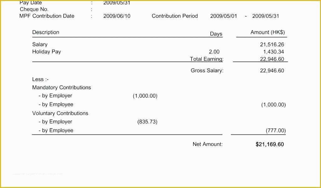 Free Employee Earnings Statement Template Of 8 Free Employee Earnings Statement Template Best Earning