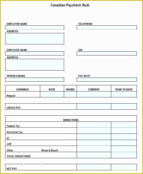 Free Employee Earnings Statement Template Of 8 Free Employee Earnings Statement Template Irpens