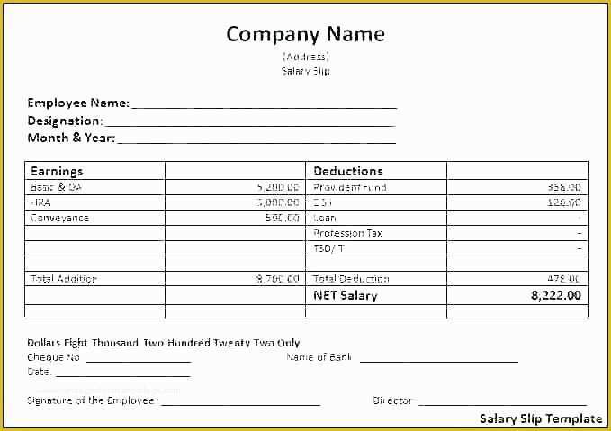 Free Employee Earnings Statement Template Of Free Employee Earnings Statement Template Image with