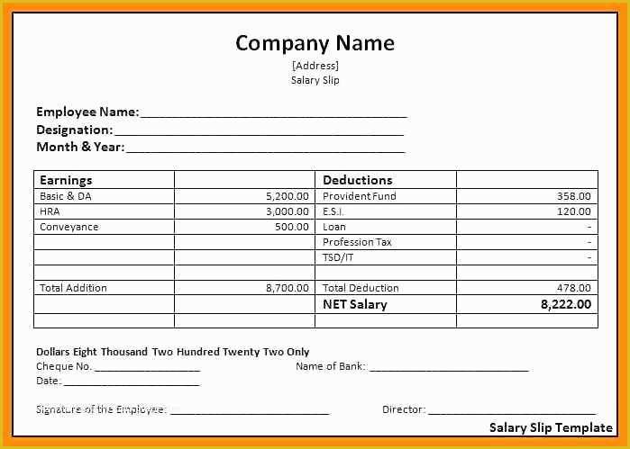 Free Employee Earnings Statement Template Of Pay Stub Earnings Statement Template and Free Printable