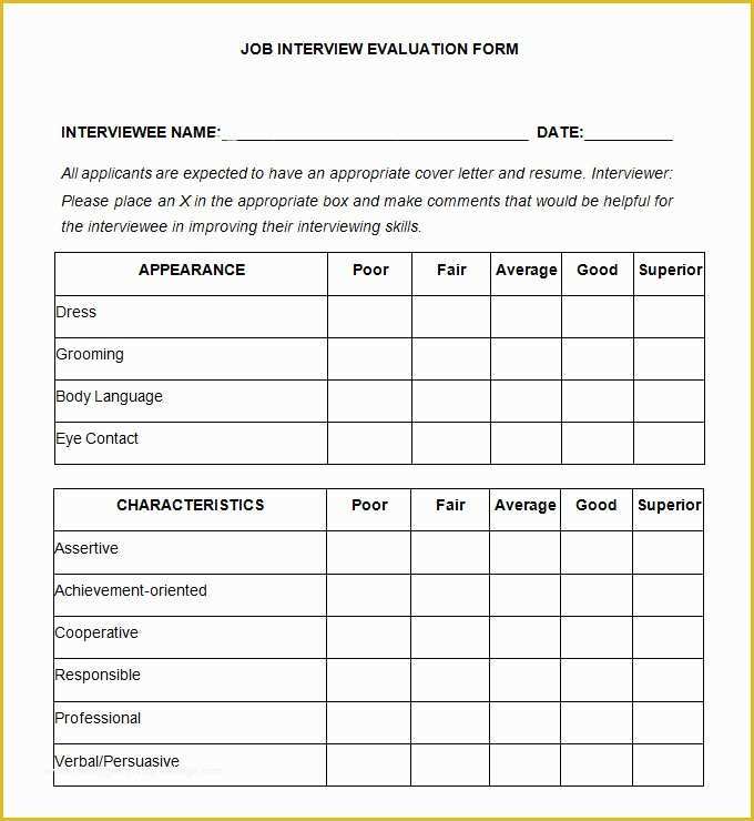 Free Employee Evaluation form Template Of 11 Sample Hr Evaluation forms & Examples Pdf Doc Psd