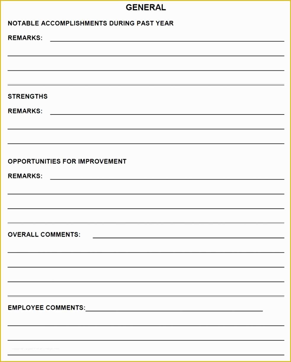 Free Employee Evaluation form Template Of 12 Staff Appraisal form Template Free Ytwio