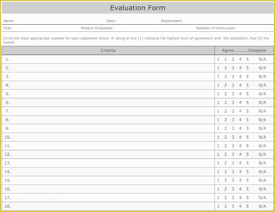 Free Employee Evaluation Template Word Of 31 Employee Evaluation form Templates Free Word Excel