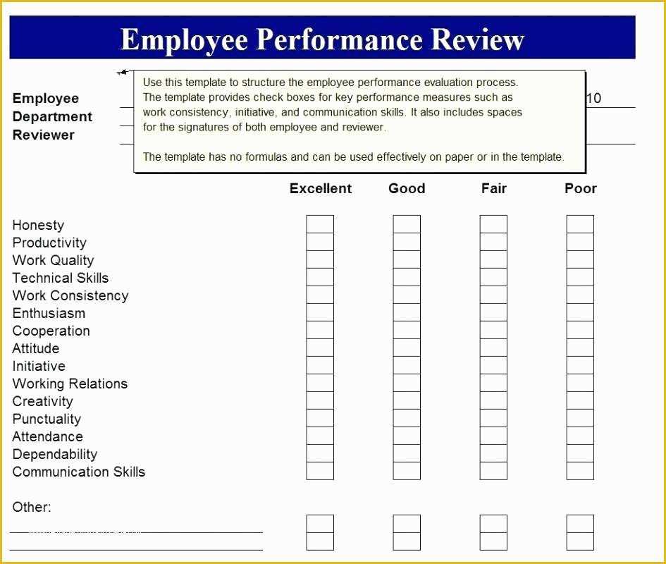 Free Employee Review Template Of Interview Feedback Template Employee Review form Word