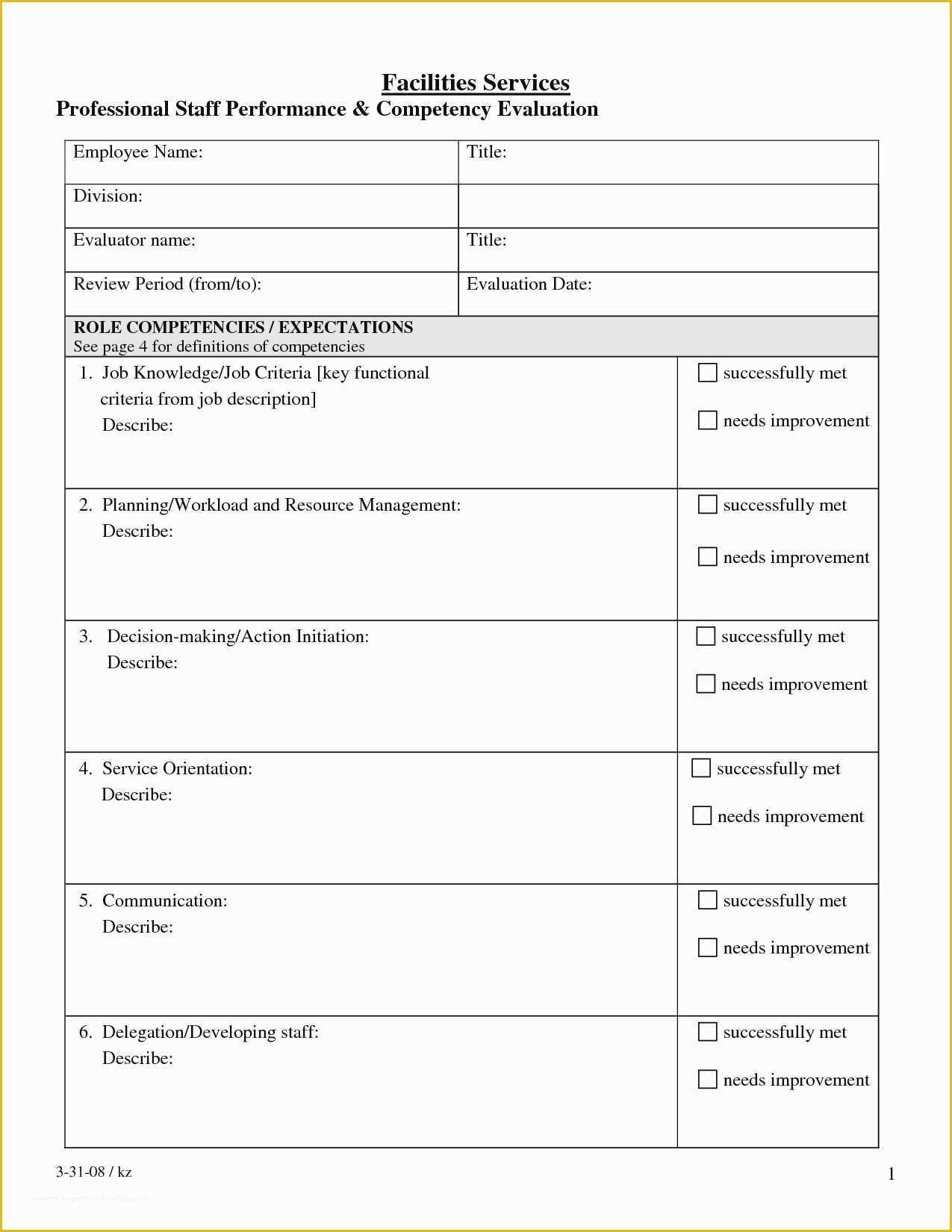 Free Employee Review Template Of Lovely Free Employee Performance Review Template Excel