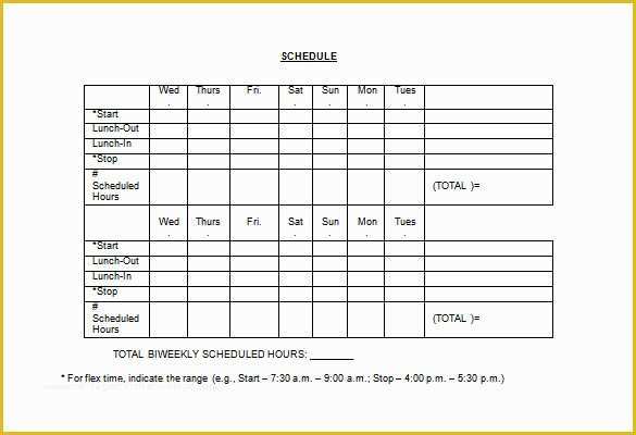 Free Employee Schedule Template Of Employee Schedule Template 5 Free Word Excel Pdf