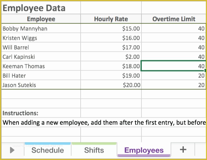 Free Employee Schedule Template Of Free Excel Employee Scheduling Template