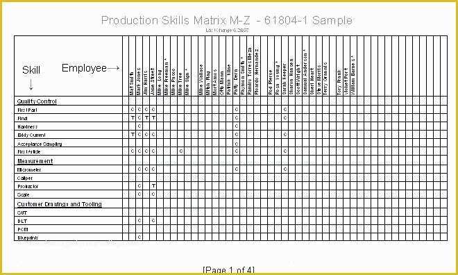 Free Employee Skills Matrix Template Excel Of Inspirational Skills Matrix Template Excel Luxury 6 Free