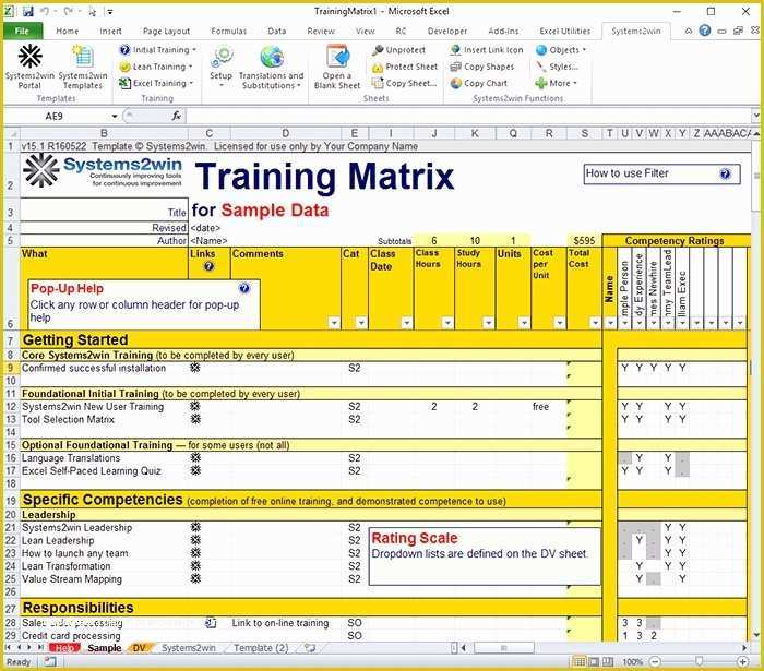 Free Employee Skills Matrix Template Excel Of Skills Matrix Template Amazing Gallery Employee Safety