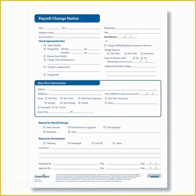 Free Employee Status Change form Template Of Employee Status Change forms Find Word Templates