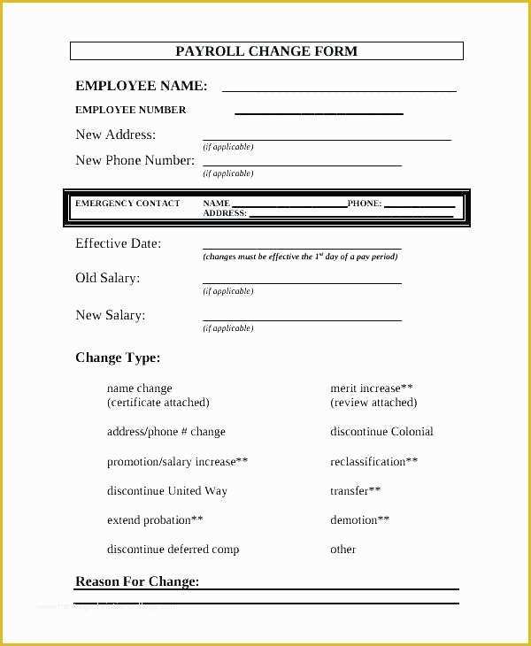 Free Employee Status Change form Template Of top Personnel Change form Template Action Free Employee