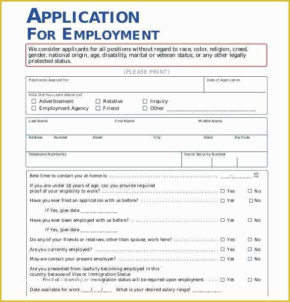 free-employment-application-template-california-of-17-best-ideas-about