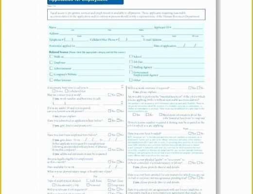 Free Employment Application Template California Of Employment Application California Template Template