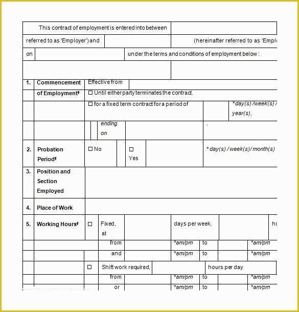 Free Employment Contract Template Word Of 8 Investment Contract Templates – Free Word Pdf