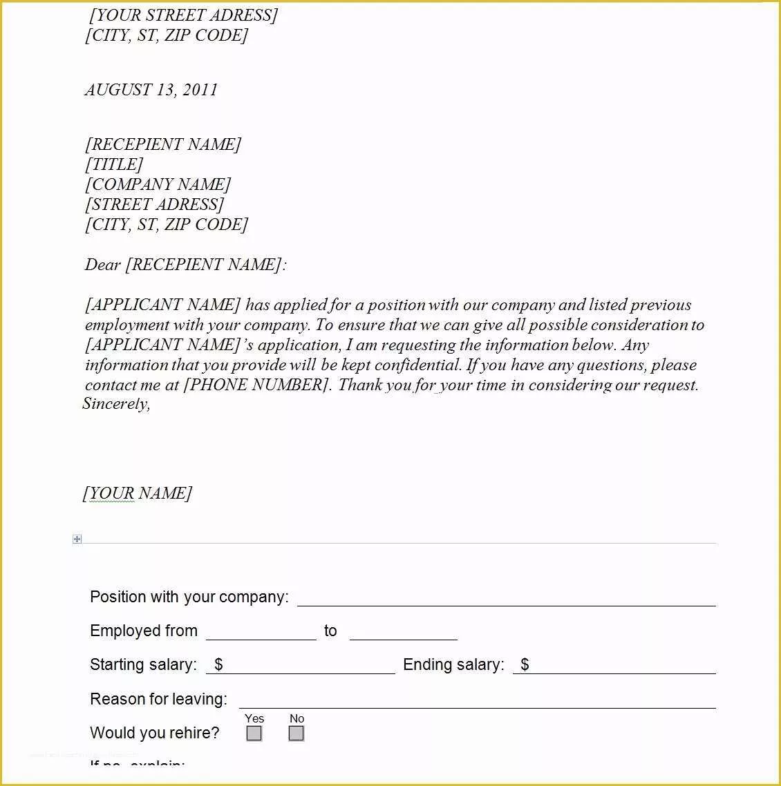 Free Employment Verification Letter Template Of Best Examples Of Employment Verification Letter Vatansun