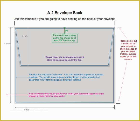 Free Envelope Printing Template Downloads Of A2 Envelope Template 7 Download Free Documents In Pdf
