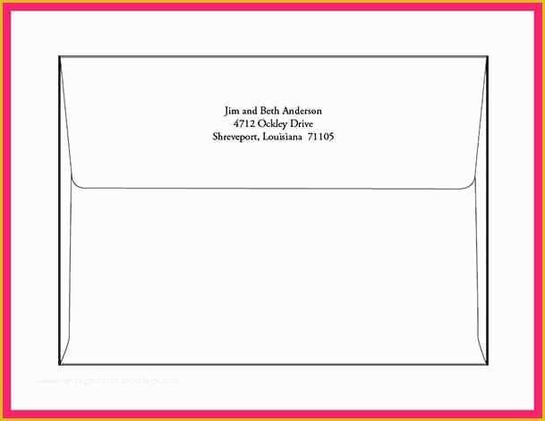 Free Envelope Printing Template Downloads Of Envelope Printing Template