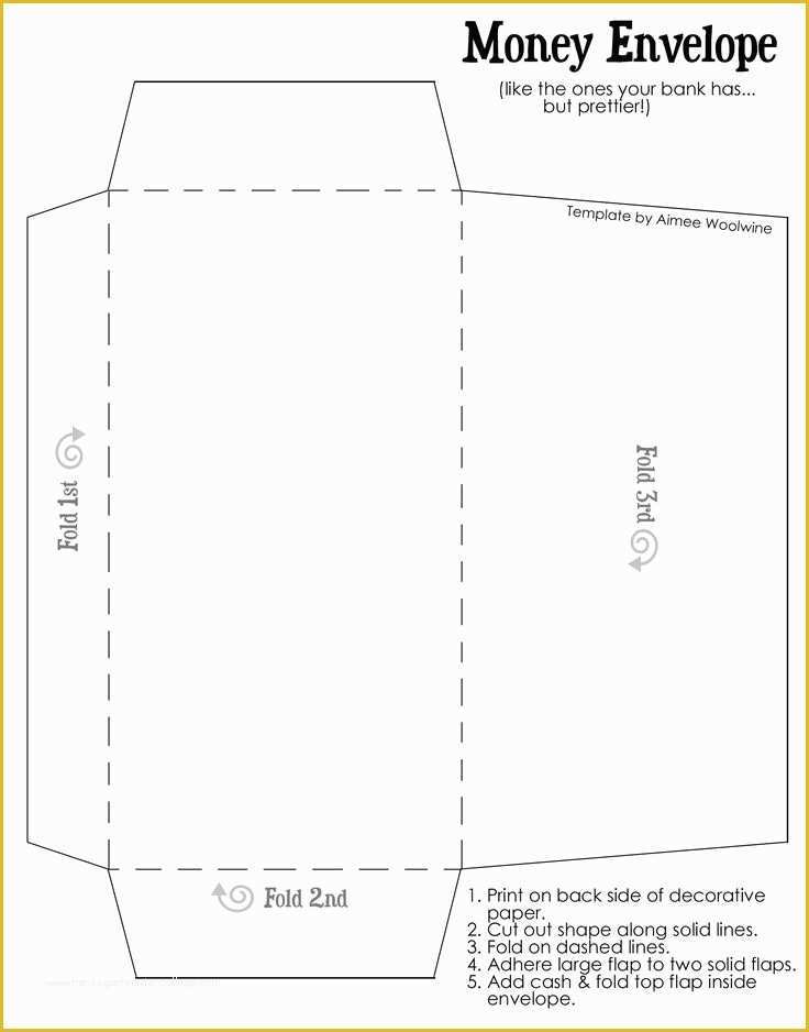 Free Envelope Printing Template Of Coinenvelopetemplatewtext for My Envelope Money Plan