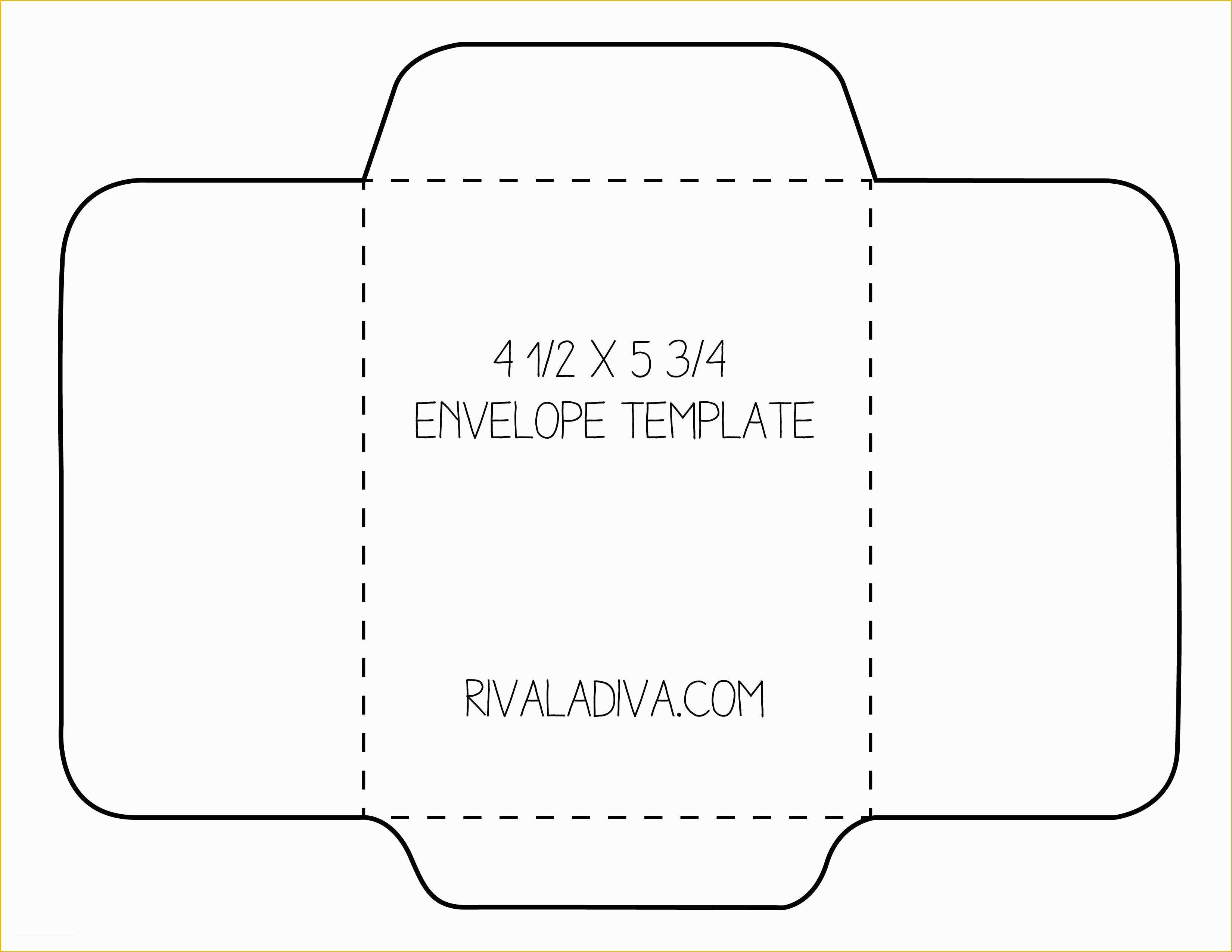 Free Envelope Printing Template Of Envelope Template