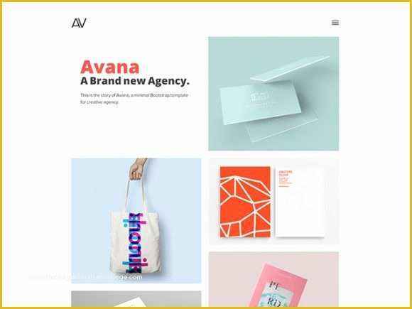 Free Eportfolio Templates Of Avana Minimal Portfolio Template for Agencies Freebiesbug