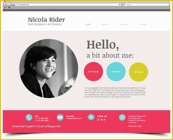 Free Eportfolio Templates Of Wix Template Create Your Own Digital Resume Portfolio