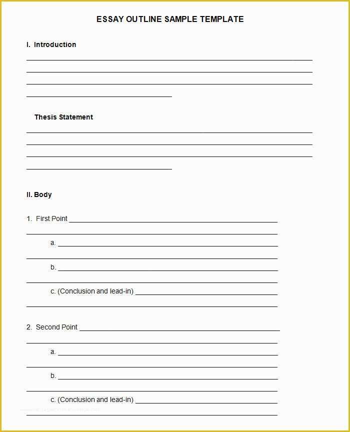 Free Essay Template Download Of 21 Outline Templates Pdf Doc