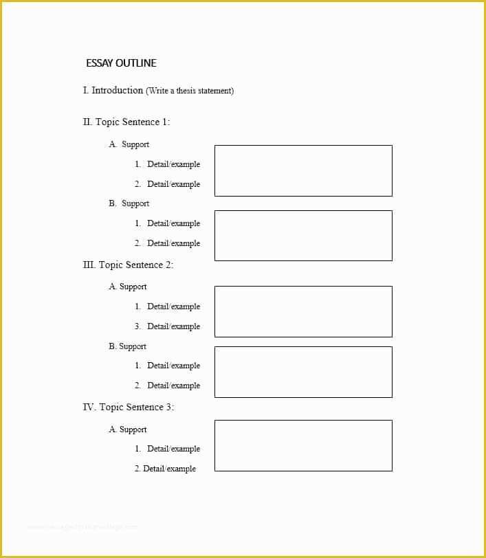 Free Essay Template Download Of 37 Outstanding Essay Outline Templates Argumentative