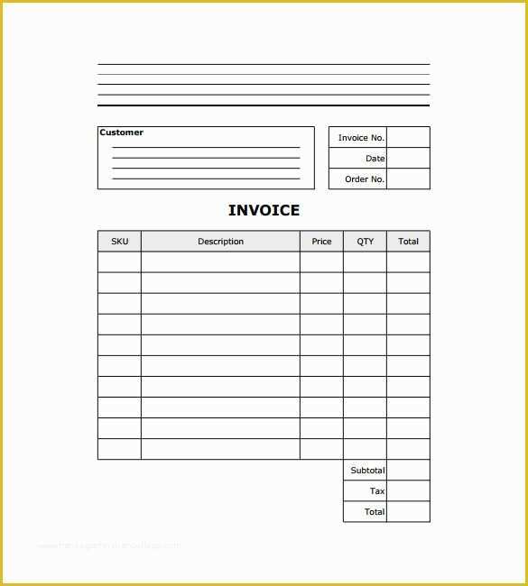 Free Estimate Template Pdf Of 7 Estimate Invoice Templates Free Word Pdf Excel