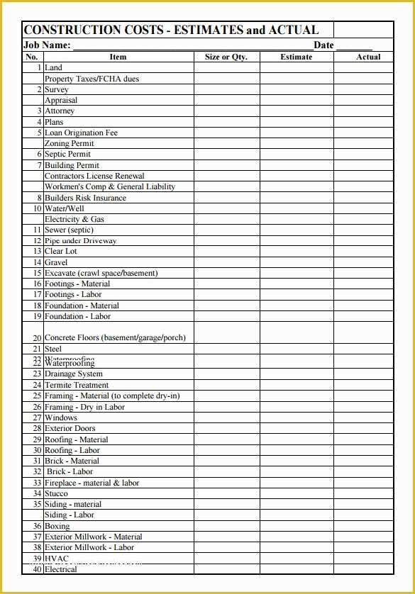 Free Estimate Template Pdf Of Contractor Estimate Template Pdf Templates Resume
