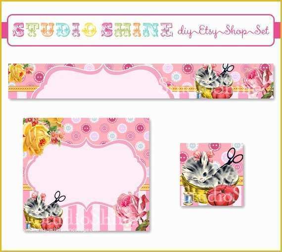 Free Etsy Shop Banner Templates Of Diy Etsy Banner Avatar and Multipurpose Graphic Sew Cute