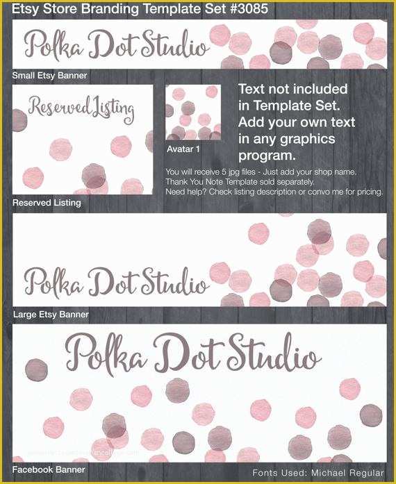 Free Etsy Shop Banner Templates Of Etsy Banner and Store Branding Floral Watercolor Diy Template