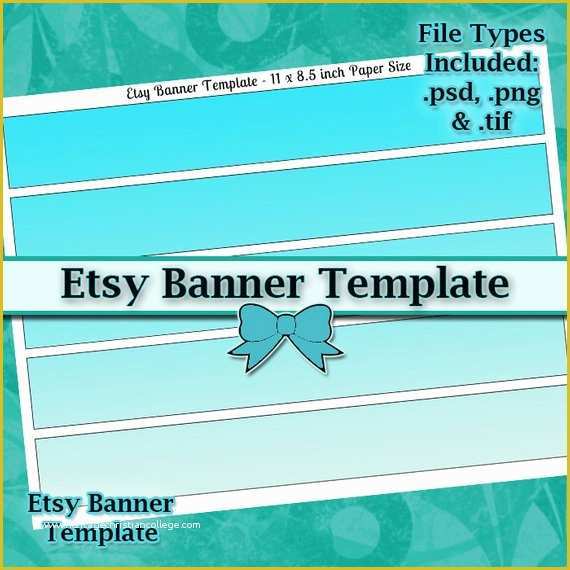 Free Etsy Shop Banner Templates Of Etsy Banner Diy Digital Collage Sheet Template 11x8 5 Page