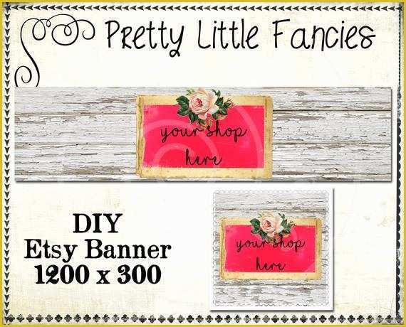 Free Etsy Shop Banner Templates Of Etsy Shop Banner Diy Banner Template Premade Etsy Store