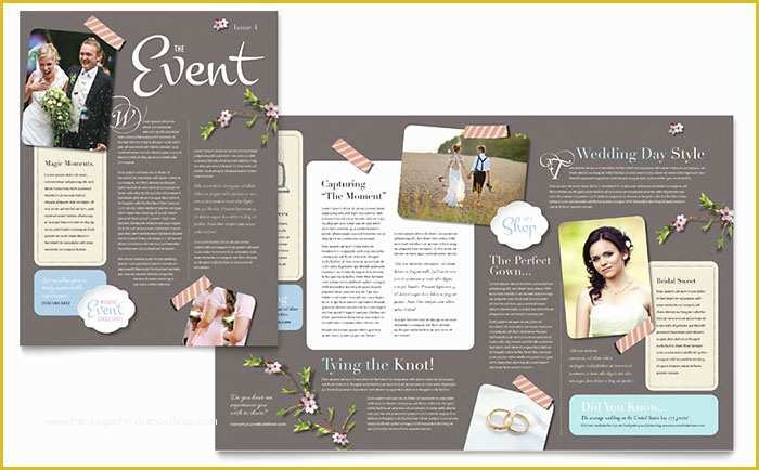 Free event Planning Flyer Templates Of Wedding Planner Newsletter Template Design