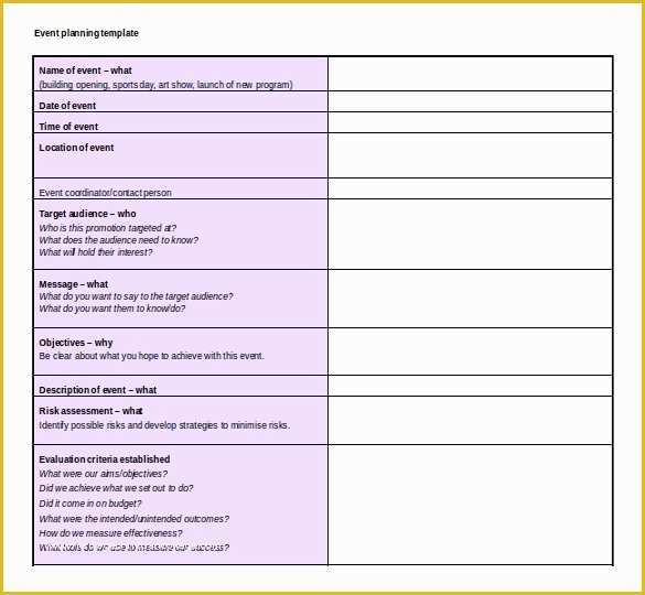 Free event Planning Templates Of 20 Worksheet Templates Free Download Ms Word 2010 format