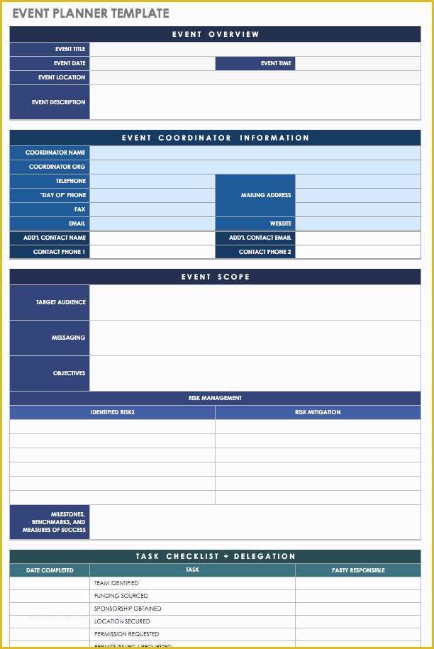 Free event Planning Templates Of 21 Free event Planning Templates