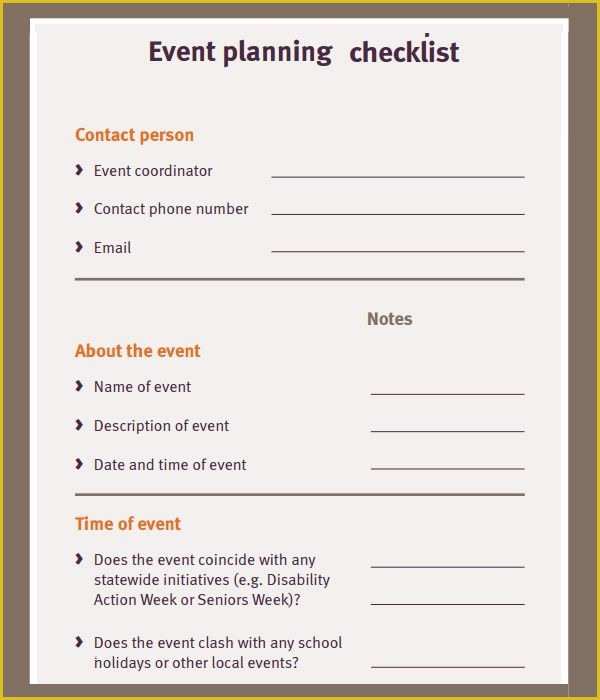 Free event Planning Templates Of Free event Planning Checklist Ministry