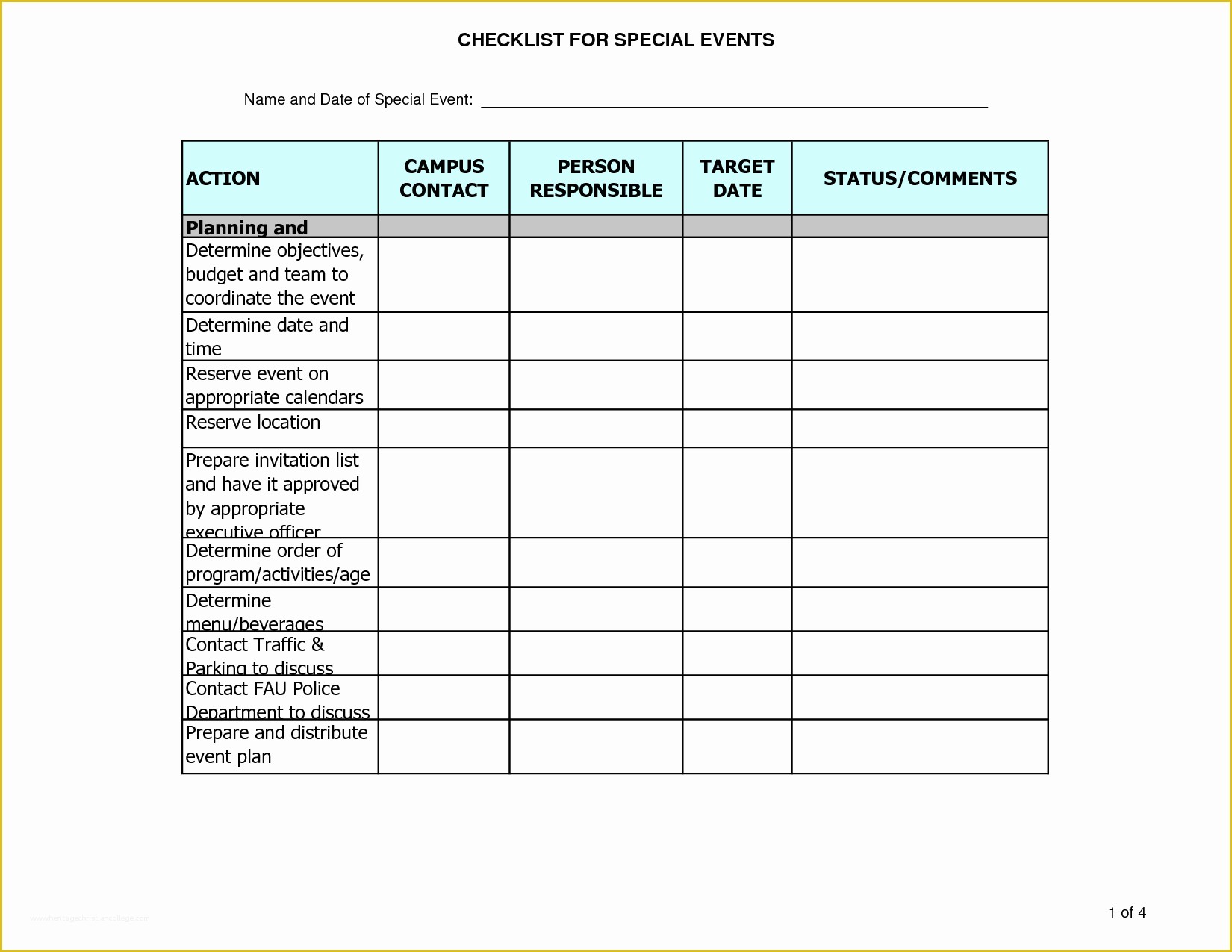 Free event Planning Templates Of Party Planner Template