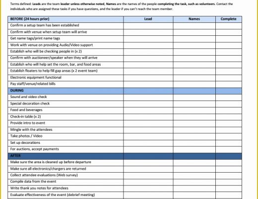 Free event Planning Templates Of Planning Your Next School event event Planning Checklist