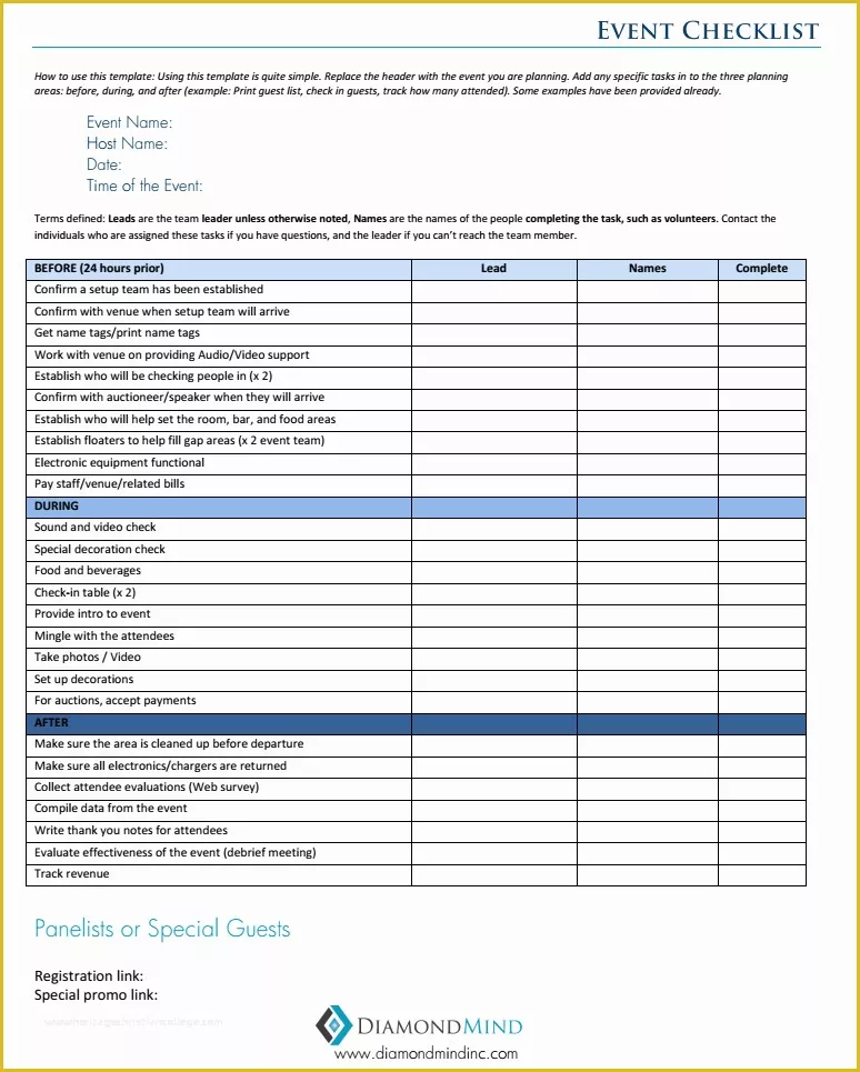 Free event Planning Templates Of Planning Your Next School event event Planning Checklist