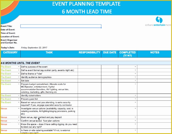 Free event Planning Templates Of the Ultimate event Planning Template