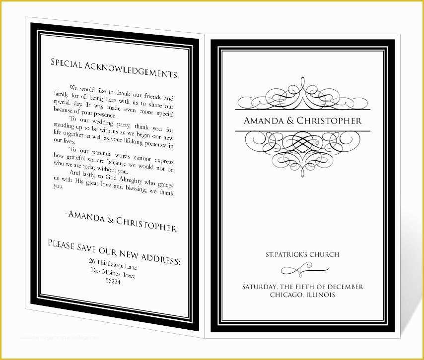 Free event Program Templates Of Wedding Program Template Printable Instant Download