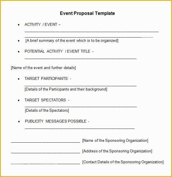 Free event Proposal Template Word Of 30 Sample event Proposal Templates Psd Pdf Word