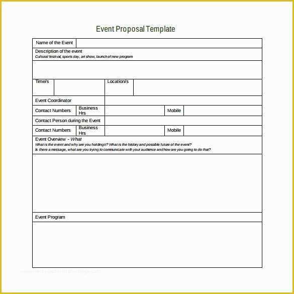 Free event Proposal Template Word Of Best 25 event Proposal Template Ideas On Pinterest