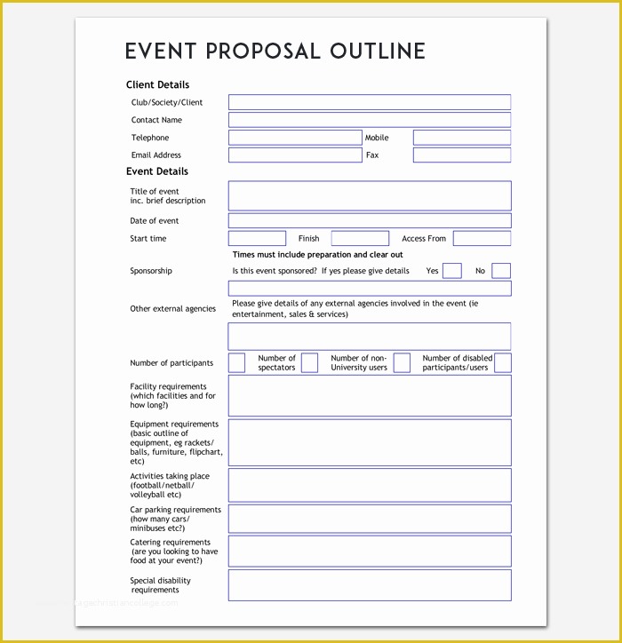 Free event Proposal Template Word Of event Outline Template 9 Samples & Examples for Pdf format