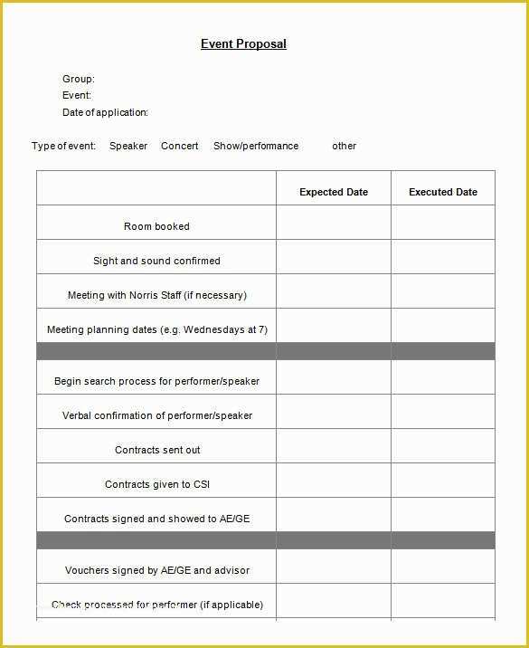 Free event Proposal Template Word Of event Proposal Template 21 Free Word Pdf format