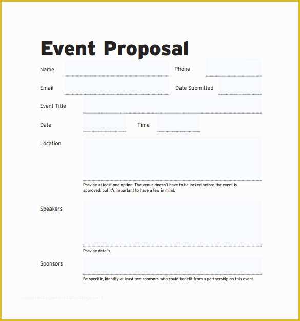 Free event Proposal Template Word Of Sample event Proposal Template 21 Free Documents In Pdf